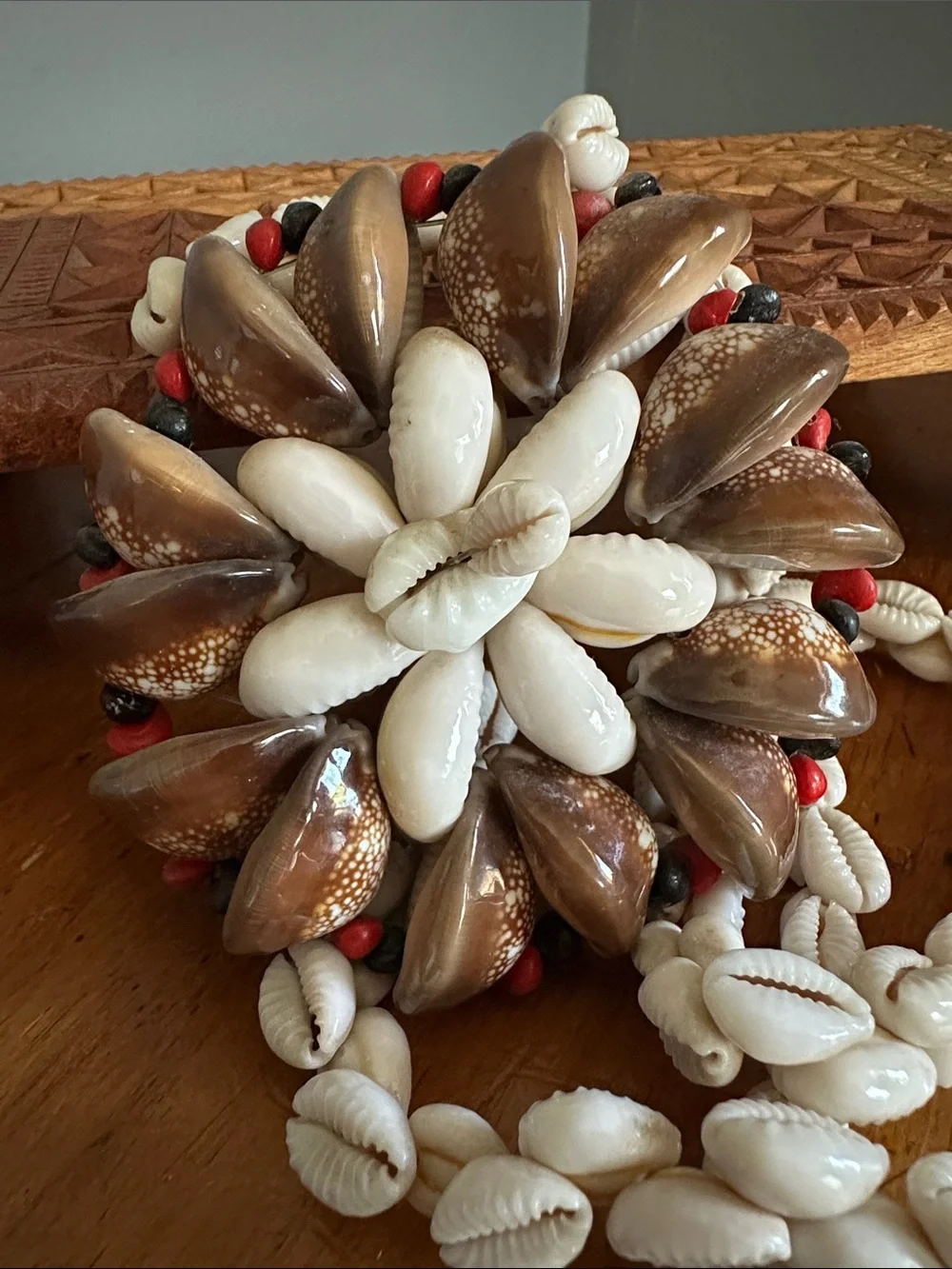 Hidden Fire Shell Pendant Necklace